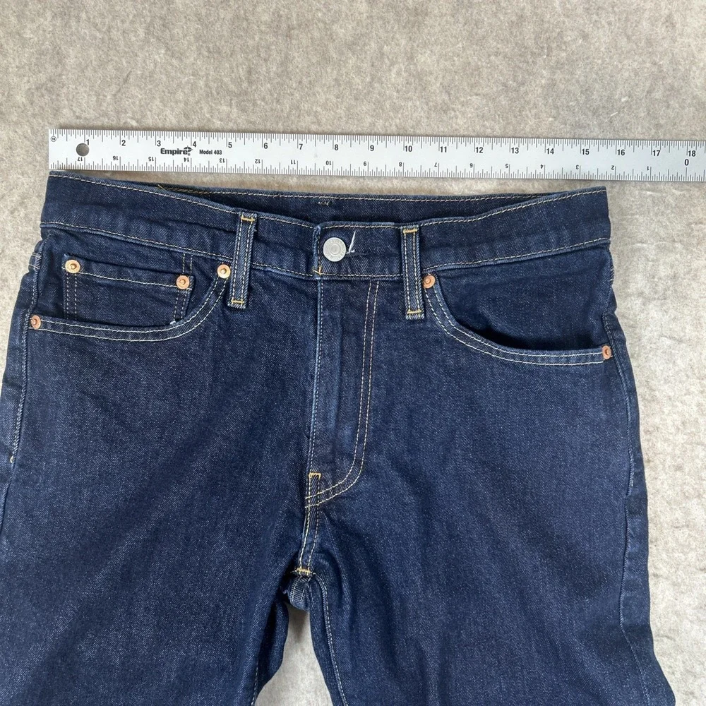 Men's Dark Blue Straight-Leg Jeans